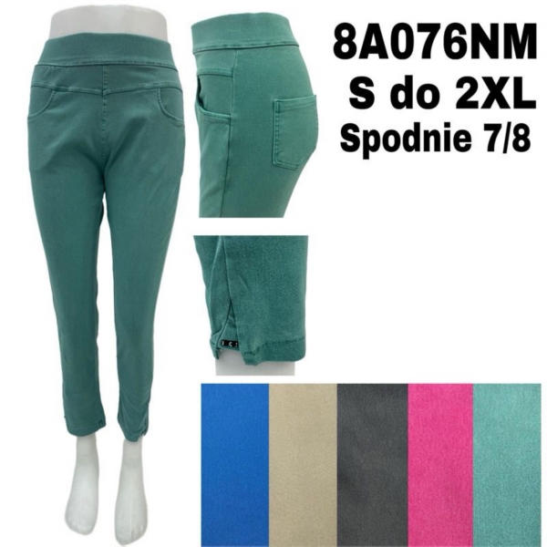 Spodnie damskie 7/8 Roz S/M-L/2XL , Mix Kolor Paczka 10 szt